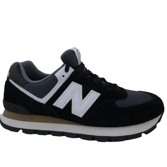 New Balance 574 Rugged Black Casual Sneakers ML574DBH Men's US:11.5 - Women's 13 - Picture 1 of 10
